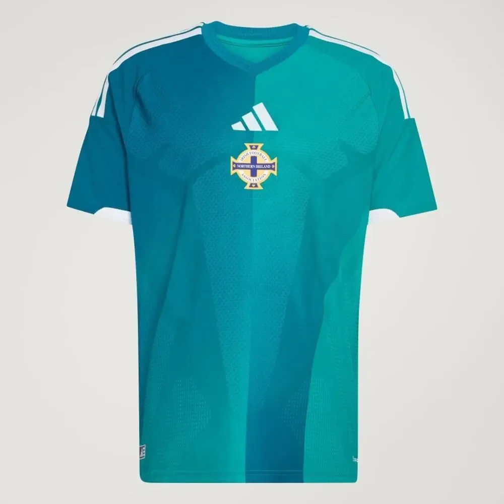 NWT adidas Northern Ireland 2026 Authentic Home Jersey Men L Green Soccer Slim